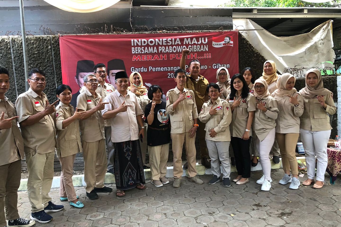 Relawan Prabowo Mojomerto Dirikan Posko Pemenangan  