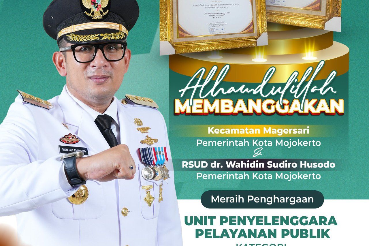 Kecamatan Magersari dan RSUD Kota Mojokerto Mendapatkan Penghargaan KemenPAN-RB