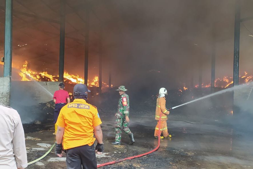 Pabrik Pengolahan Jamur di Jatirejo Mojokerto Kembali Terbakar