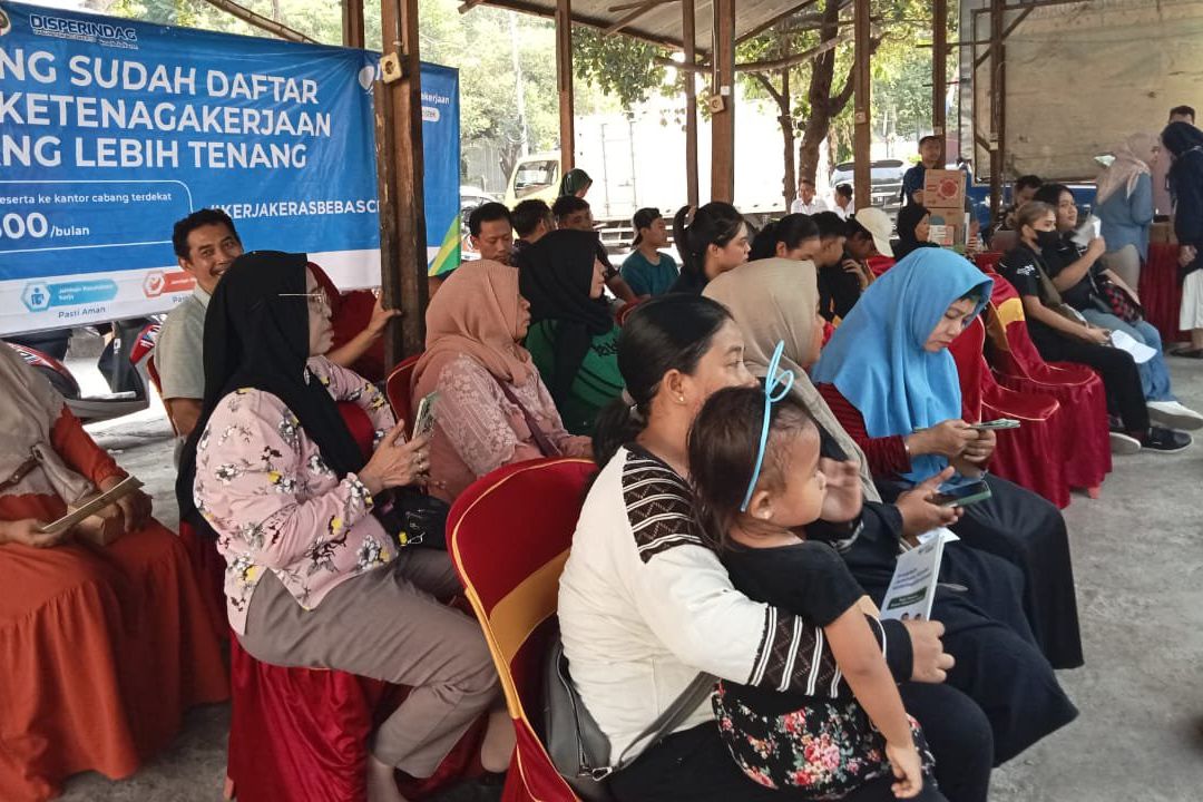 BPJS Ketenagakerjaan Mojokerto Sosialisasi Jamsostek ke Ratusan Pedagang Pasar Mojosari