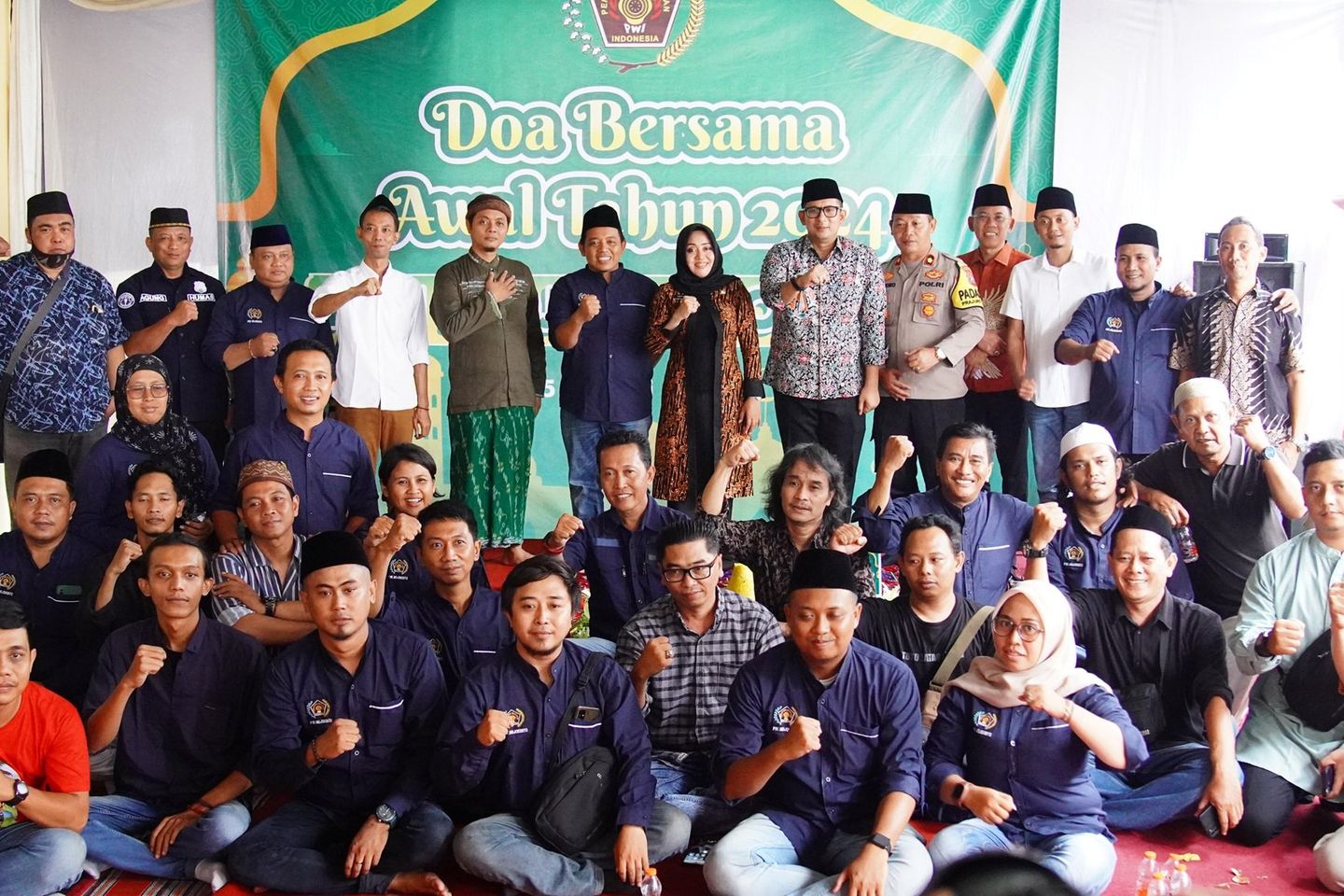 Kerja Berisiko Tinggi, PWI Mojokerto Gelar Doa Bersama di Awal Tahun 2024