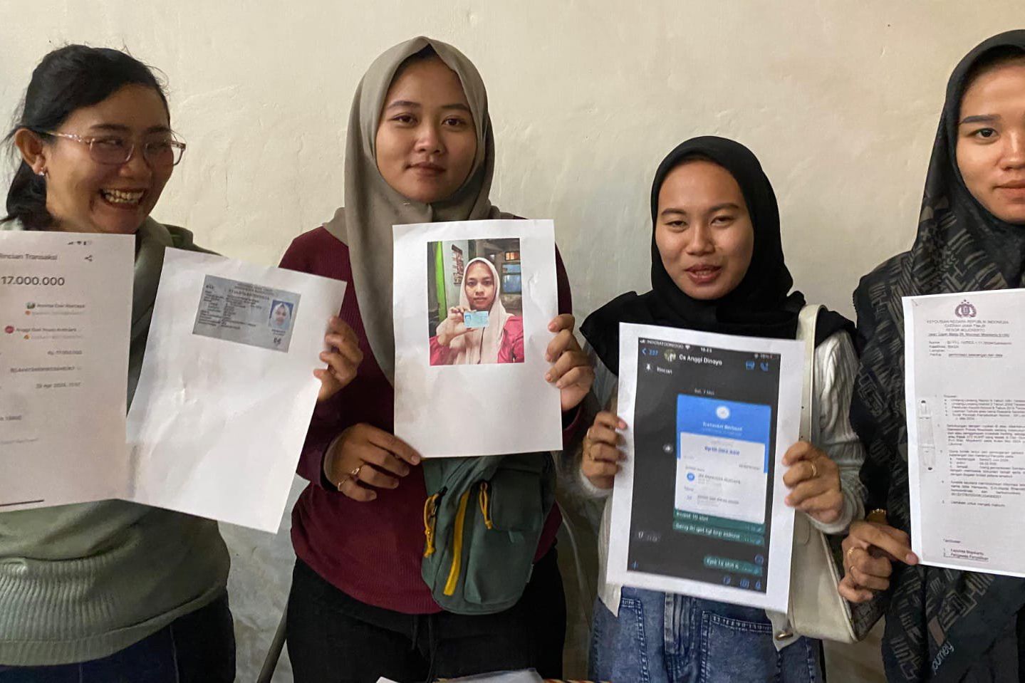Puluhan Wanita Desak Polres Mojokerto Tangkap Pasutri Pelaku Investasi Bodong Rp2 Miliar