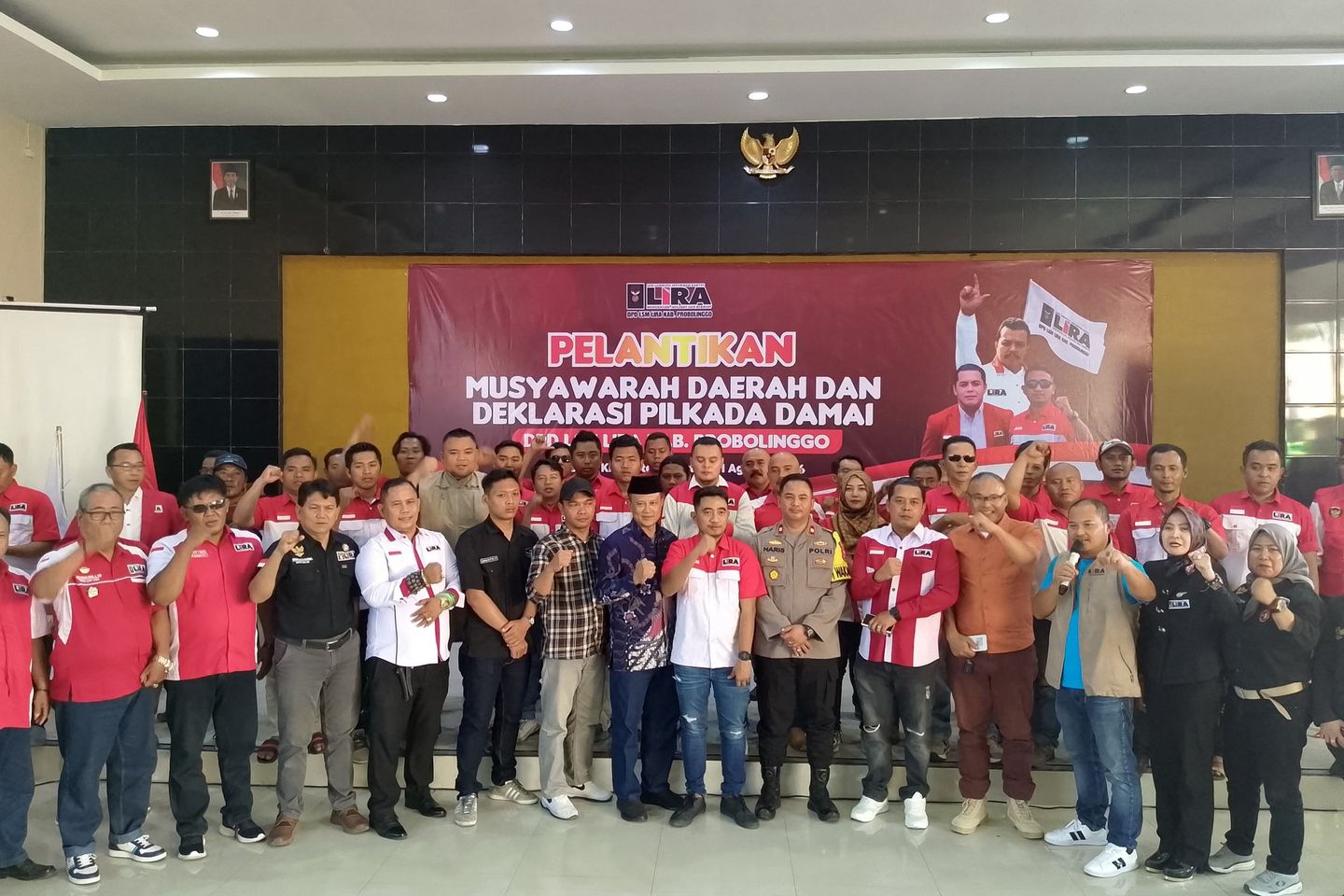 Siap Awasi Pilkada 2024, LIRA bersama Bawaslu dan Polres Probolinggo Deklarasi Damai
