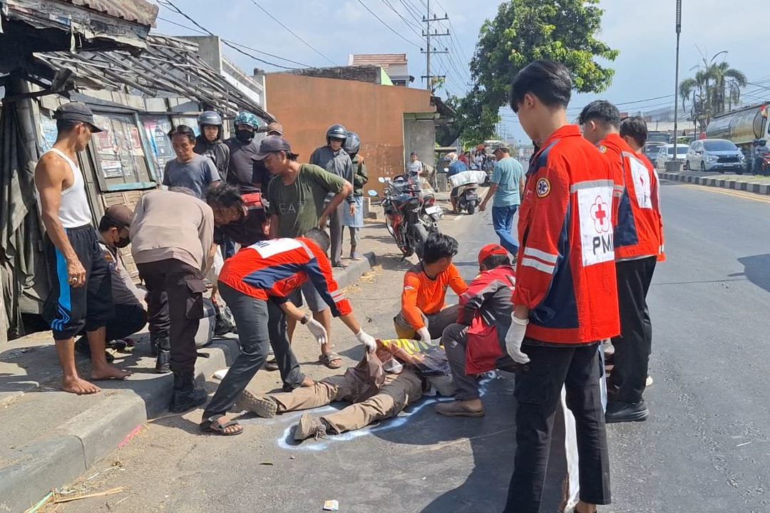 Diduga Terserempet Bus, Pemotor Sport asal Bojonegoro Tewas di Jalan Bypass Mojokerto