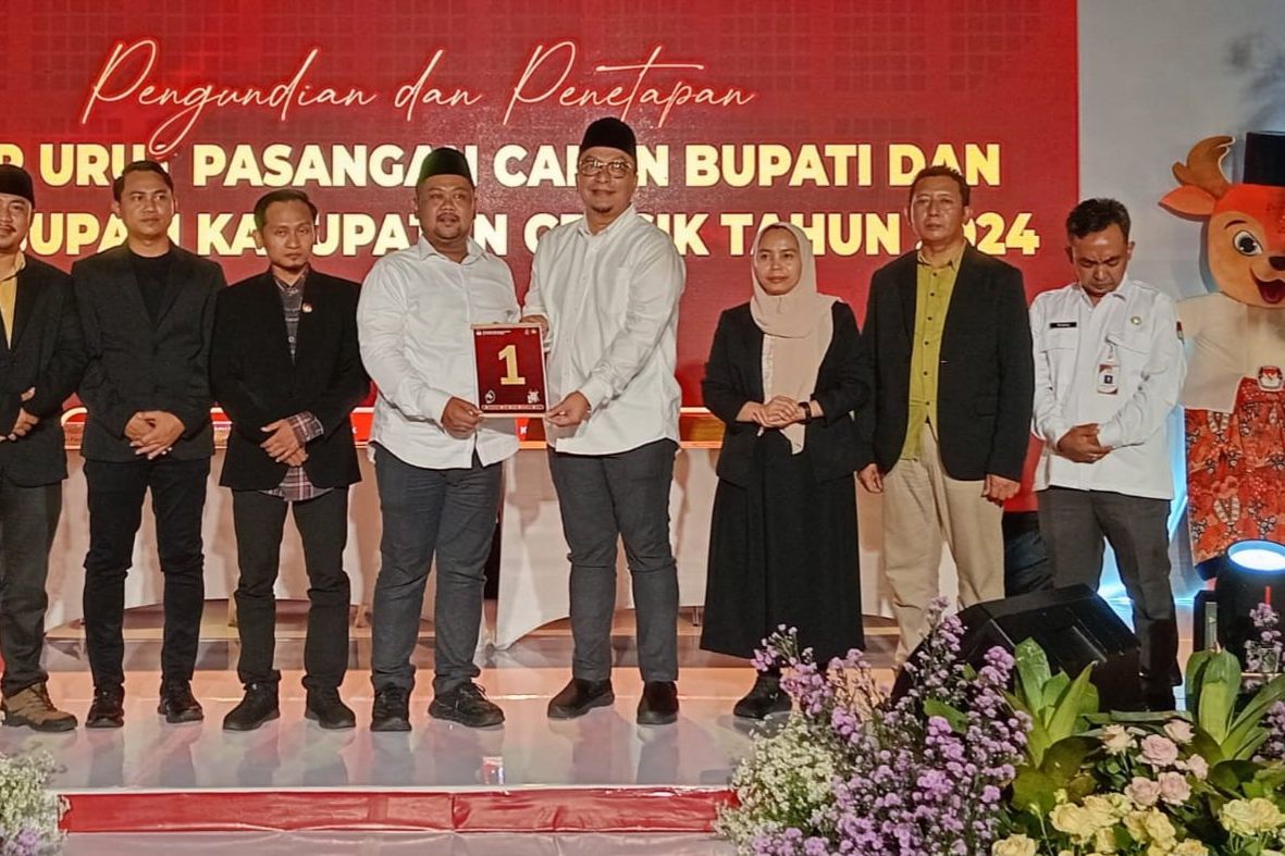 Calon Tunggal Pilkada Gresik 2024, Gus Yani-Alif Nomor Urut 1 