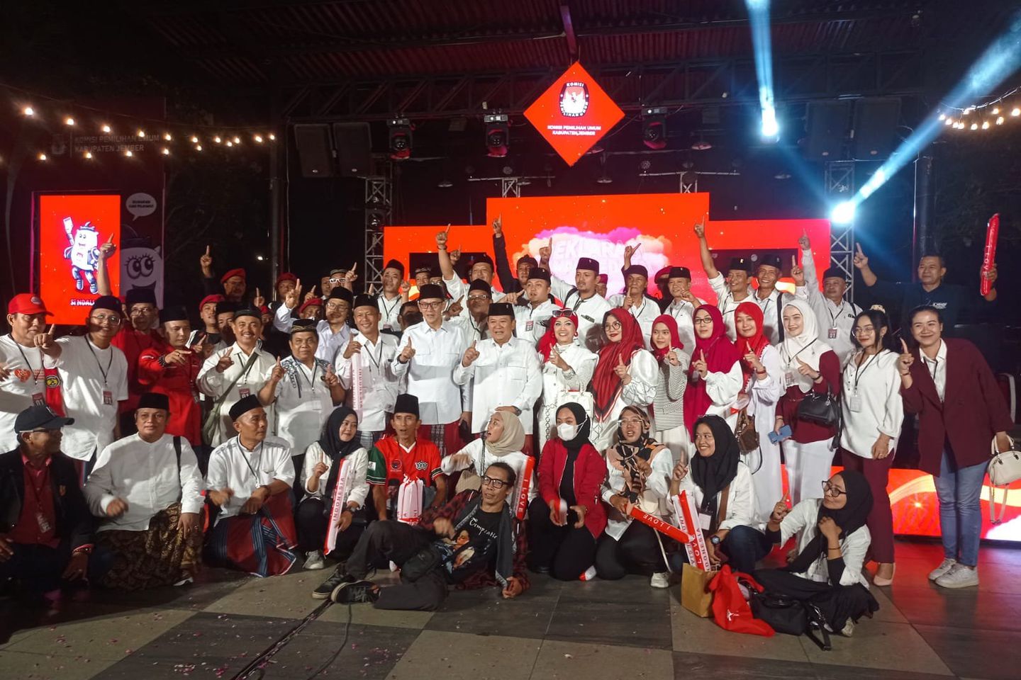 Hanya Dihadiri Petahana, Fawait-Djoko Tak Hadiri Deklarasi Kampanye Damai Pilkada Jember