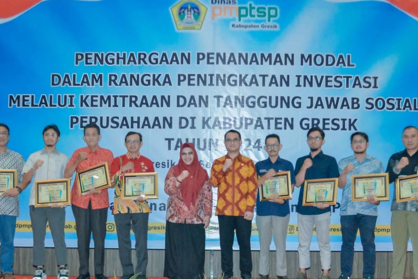 Tingkatkan Investasi, Pemkab Gresik Berikan Penghargaan Bidang Penanaman Modal