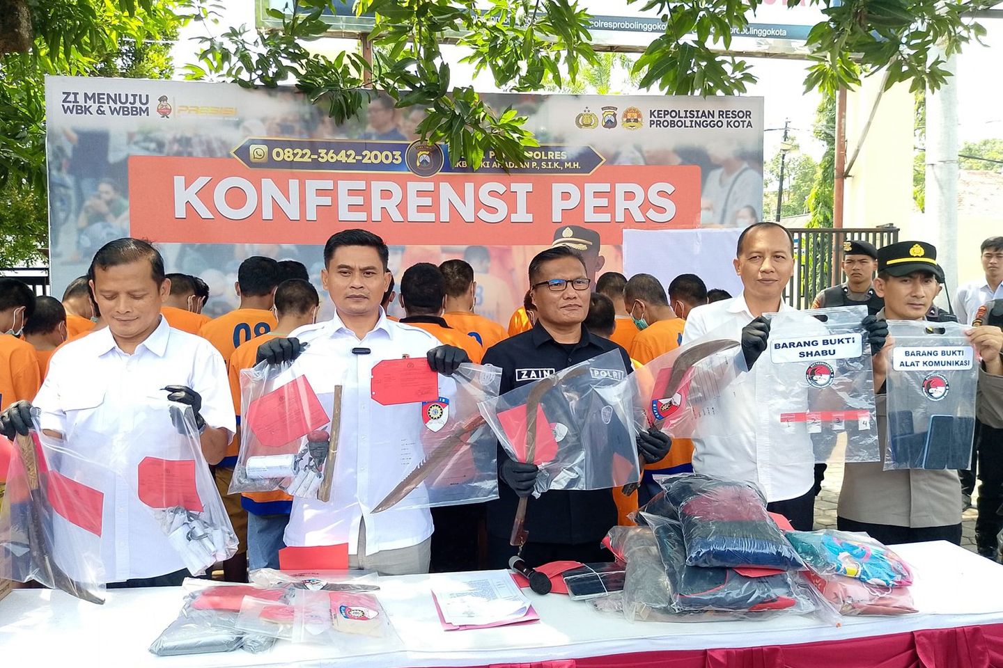 Operasi Pekat Semeru 2025, Polres Probolinggo Kota Amankan 33 Tersangka 