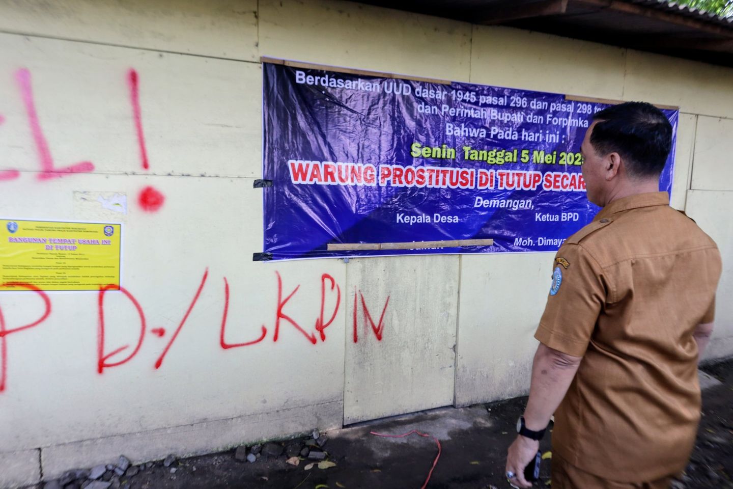 Layani Prostitusi dan Tularkan HIV, 14 Warung Remang di Ponorogo Disegel