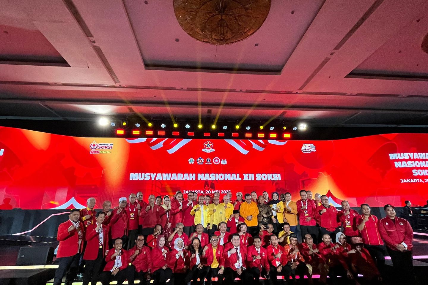 Bahlil Hadiri Munas XII SOKSI, Ingatkan Filosofi Sapu Lidi