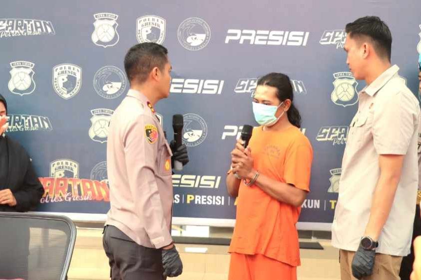 Perkosa Anak Tiri, Pria Asal Sidoarjo Diamankan Satreskrim Polres Gresik