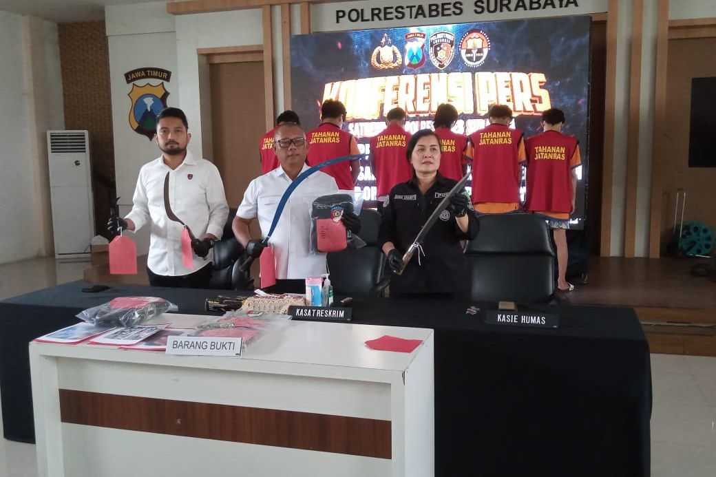 Keroyok Anggota Perguruan Silat Lain, Enam Pendekar asal Surabaya Ditangkap