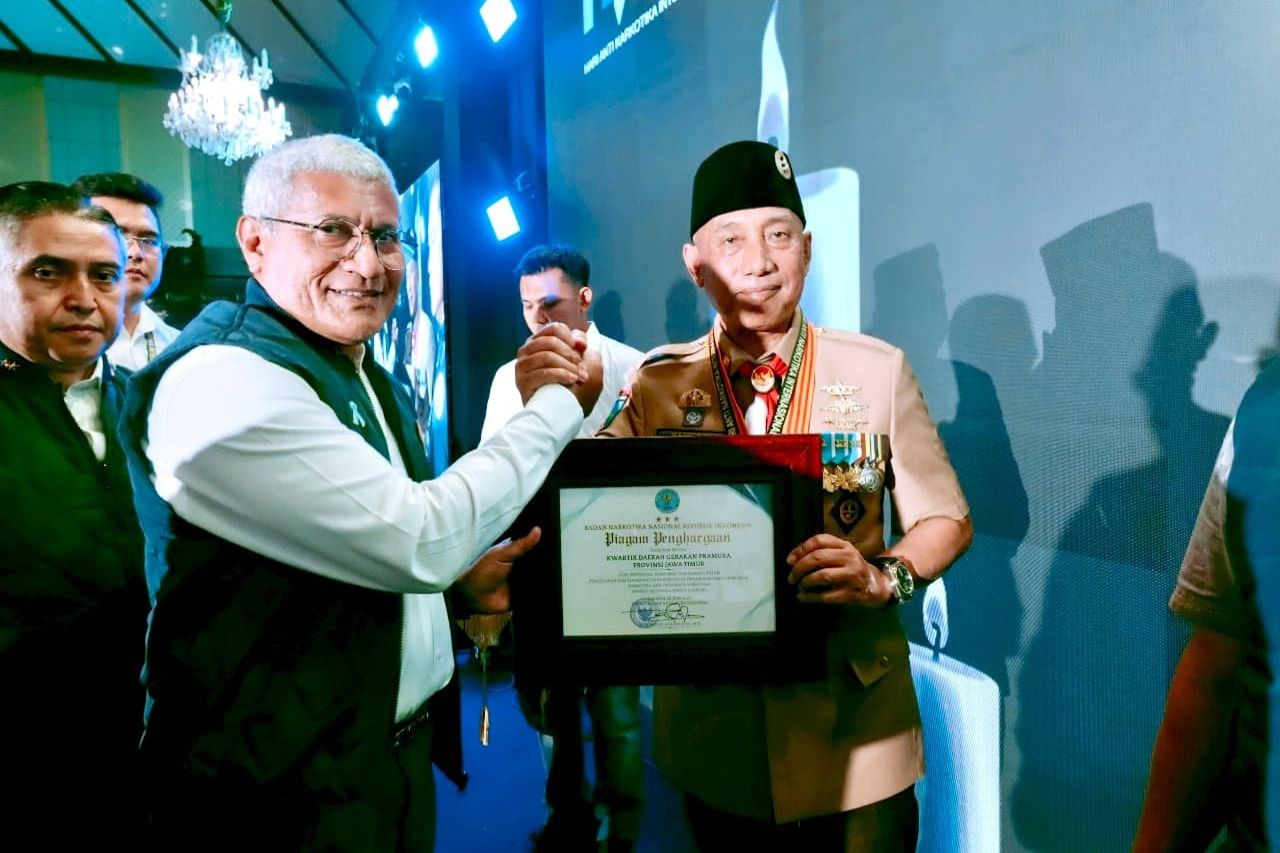 Konsisten Cegah Penyalahgunaan Narkoba, Kwarda Pramuka Jatim Diapresiasi BNN