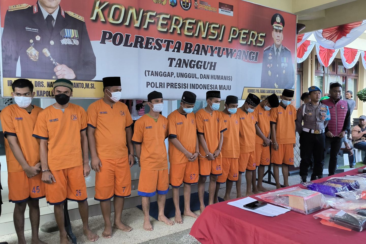 Polresta Banyuwangi Sita 4,4 Kilogram Sabu dan Ribuan Butir Ekstasi