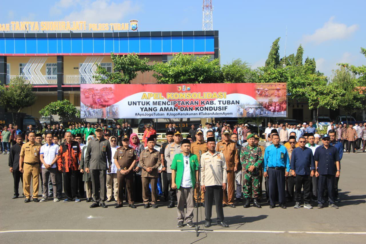 Forkopimda hingga Ormas di Tuban Deklarasi Damai dan Waspadai Hoaks