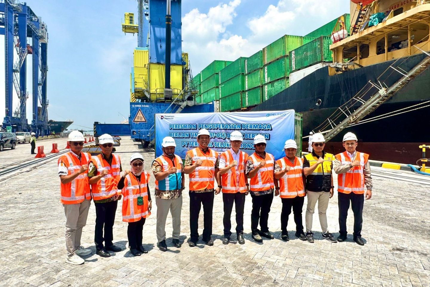 Teluk Lamong Mempercepat Layanan lewat Aktivasi Dermaga Berlian Timur