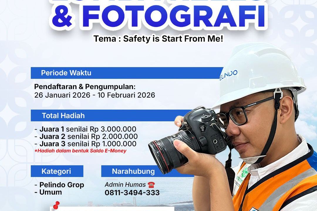 Tingkatkan Budaya K3, PT Pelindo Regional 3 Gelar Lomba Foto dan Reels