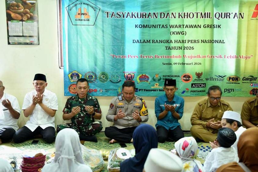 Wartawan Gresik Bagikan Bantuan bagi Anak Yatim di Peringatan HPN 2026