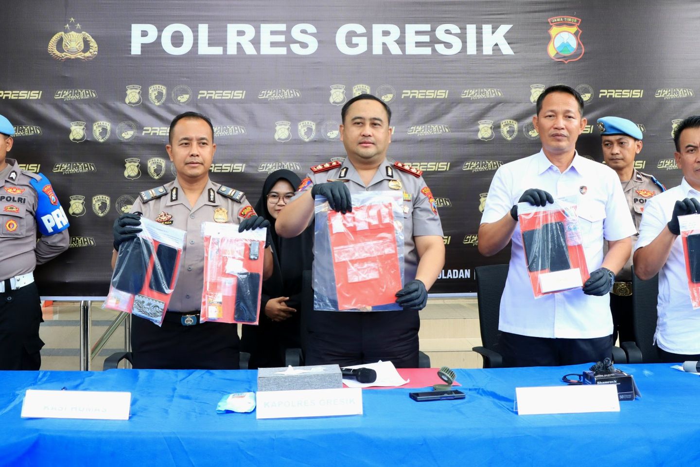 Polres Gresik Bongkar Jaringan Pengedar Sabu Lintas Pulau