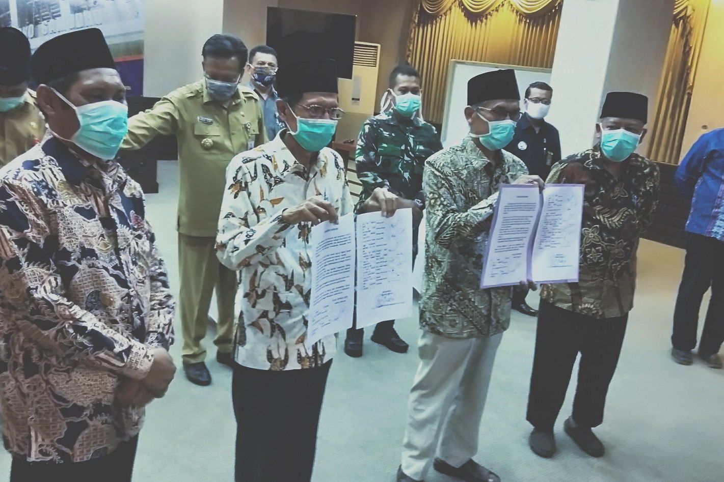 Forkopimda dan Ormas Keagamaan Gresik Sepakat Ibadah Massal Ditiadakan