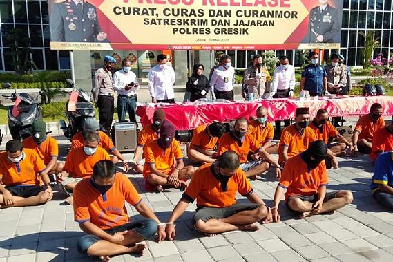 Polres Gresik Ungkap 20 Kasus Kriminal, Korban Didominasi Anak di Bawah Umur