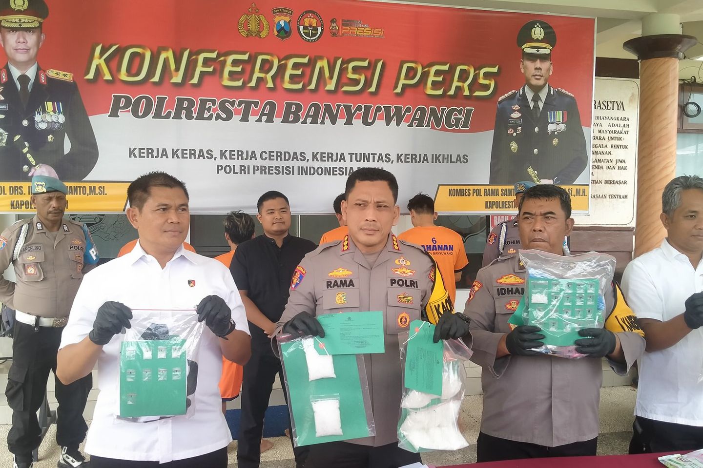 Polresta Banyuwangi Ungkap Peredaran Sabu 1 Kilogram Lebih