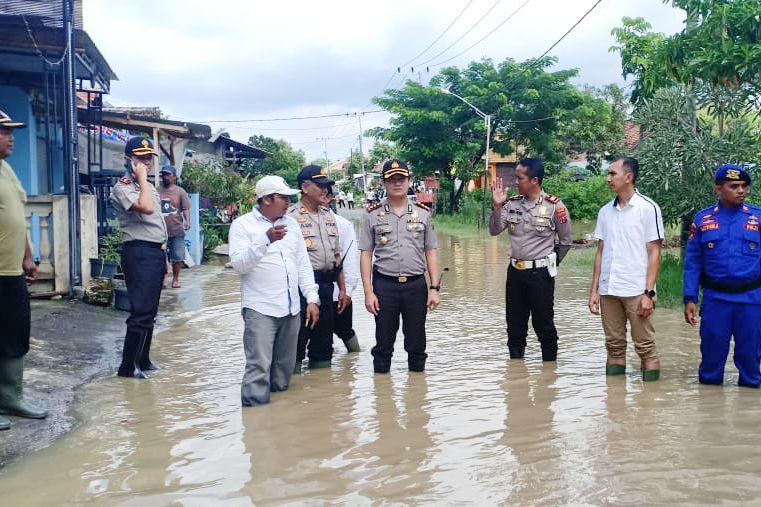 Banjir Kali Lamong, Ratusan Rumah dan Puluhan Hektar Sawah di Gresik Terendam