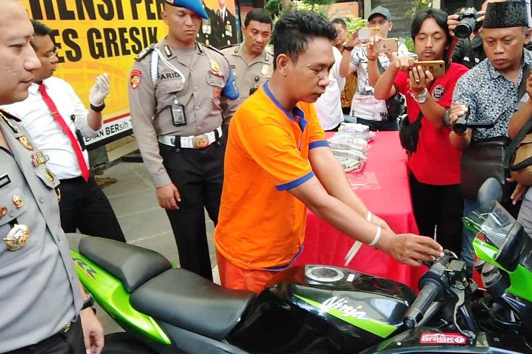 Apes, Motor Curian Mogok saat Dibawa Kabur