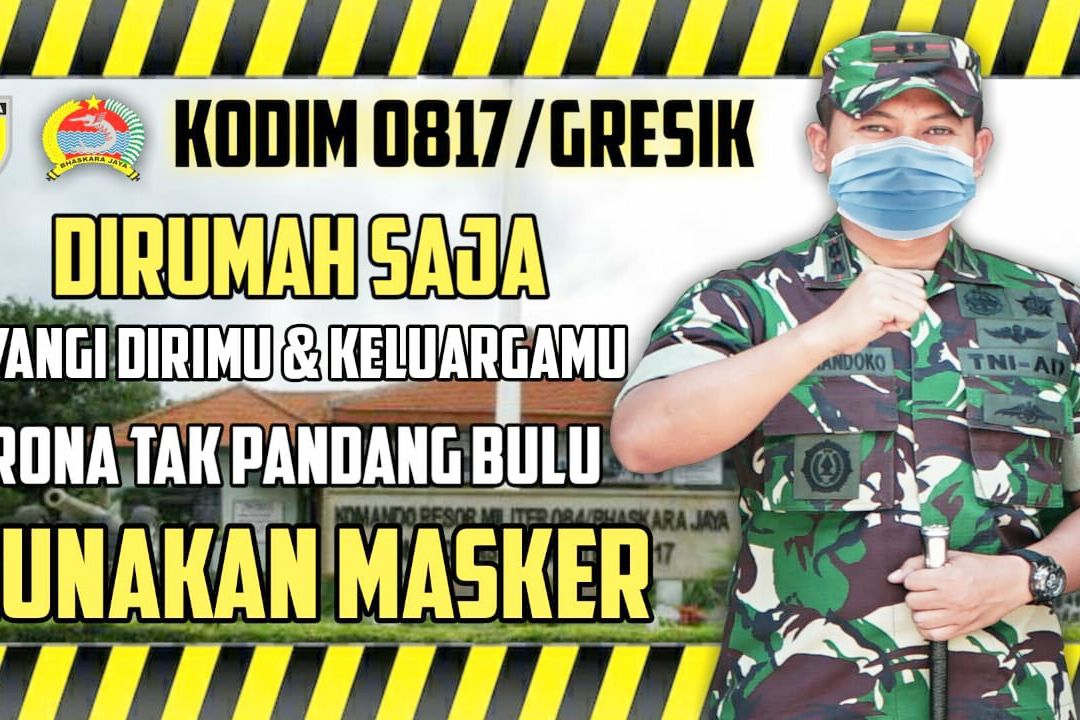 Pelanggaran PSBB Masih Terjadi, Dandim Gresik Ingatkan Masyarakat Disiplin