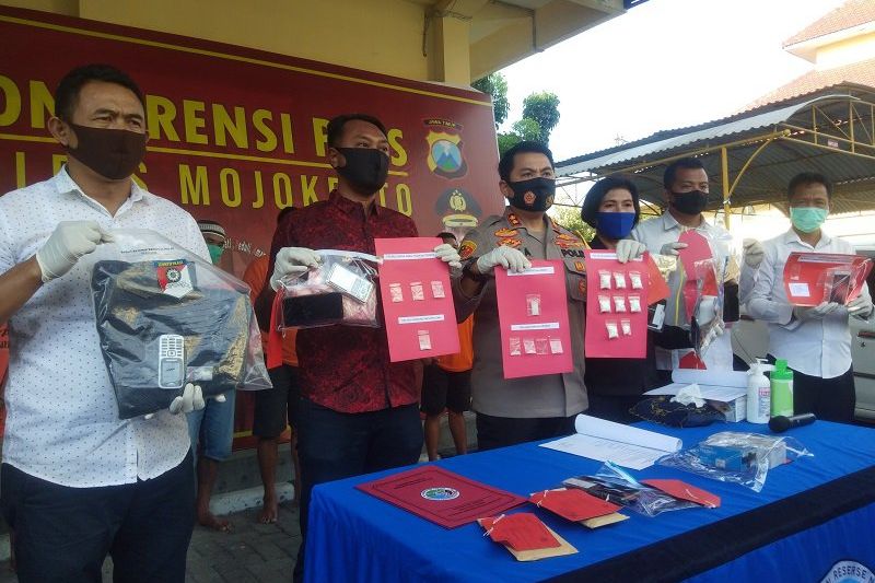 Pandemi Covid-19, Polres Mojokerto Sita Sabu 11,32 gram dan 360 Butir Pil Koplo