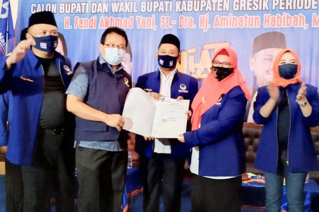 NasDem Rekom Pasangan Yani-Aminatun di Pilkada Gresik 2020
