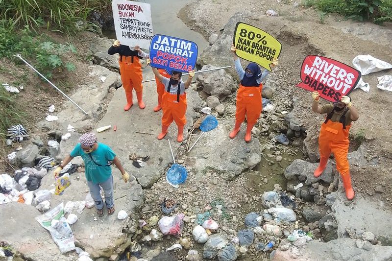 Ecoton Tuduh Pemkab Mojokerto Tak Serius Kendalikan Sampah Popok