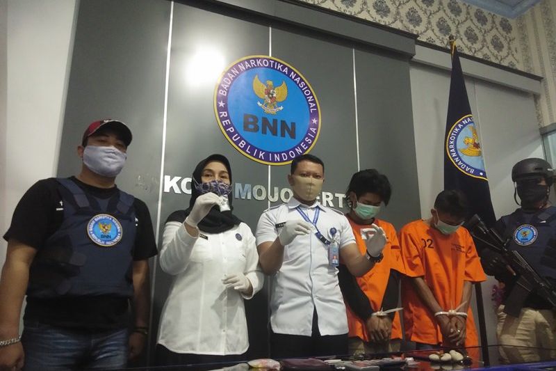 BNN Mojokerto Tangkap Dua Kurir Sabu Jaringan Napi Lapas