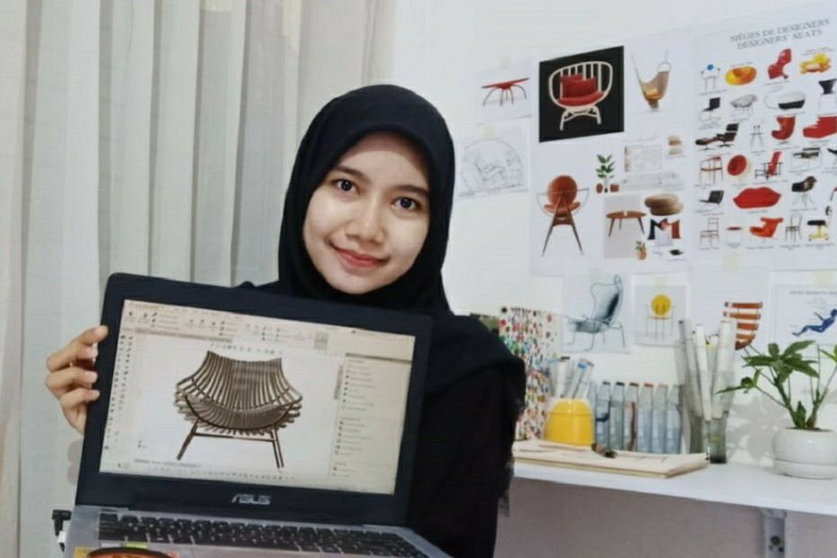 Kursi Santai dari Rotan Karya Mahasiswa ITS Akan Dipamerkan di Milan