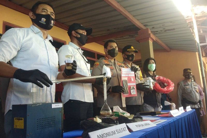 Gunakan Tanaman Herbal dan Zat Kimia, Residivis Ini Produksi Kristal Diduga Sabu