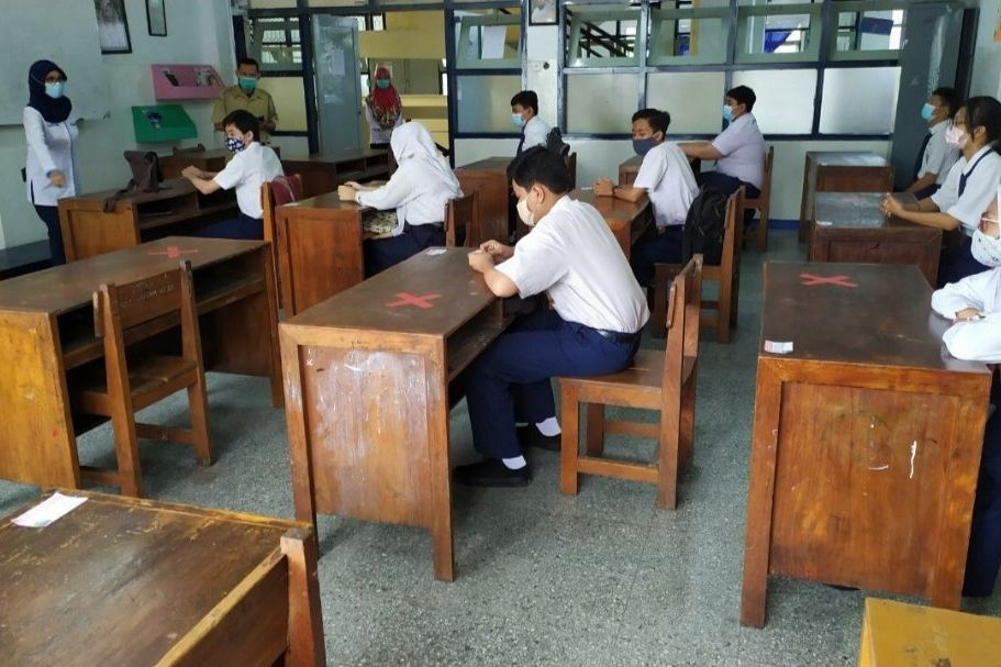Simulasi Pembelajaran Tatap Muka, Siswa dan Guru Wajib Swab dengan Hasil Negatif