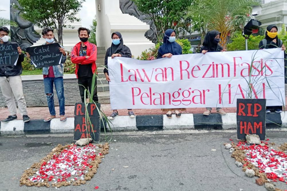 Hari HAM, PMII Gresik Desak UU Cipta Kerja Dibatalkan