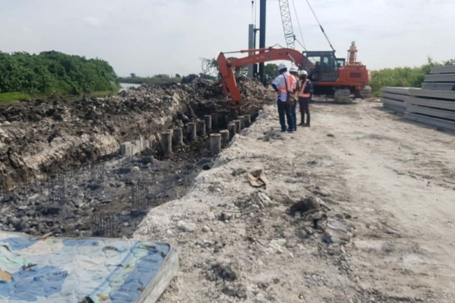 Betonisasi Tanggul Kali Lamong Dilelang, Januari 2021 Ditarget Mulai Dikerjakan