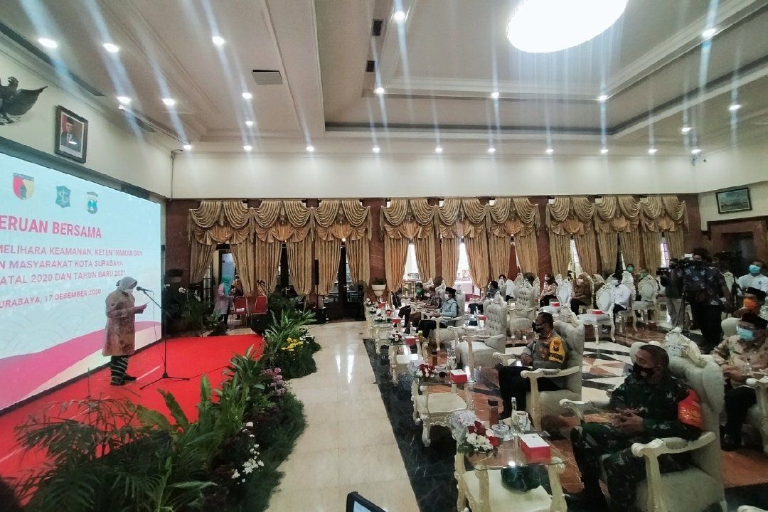 Jelang Libur Nataru, Forpimda Surabaya Komitmen Jaga Kondusifitas Kota