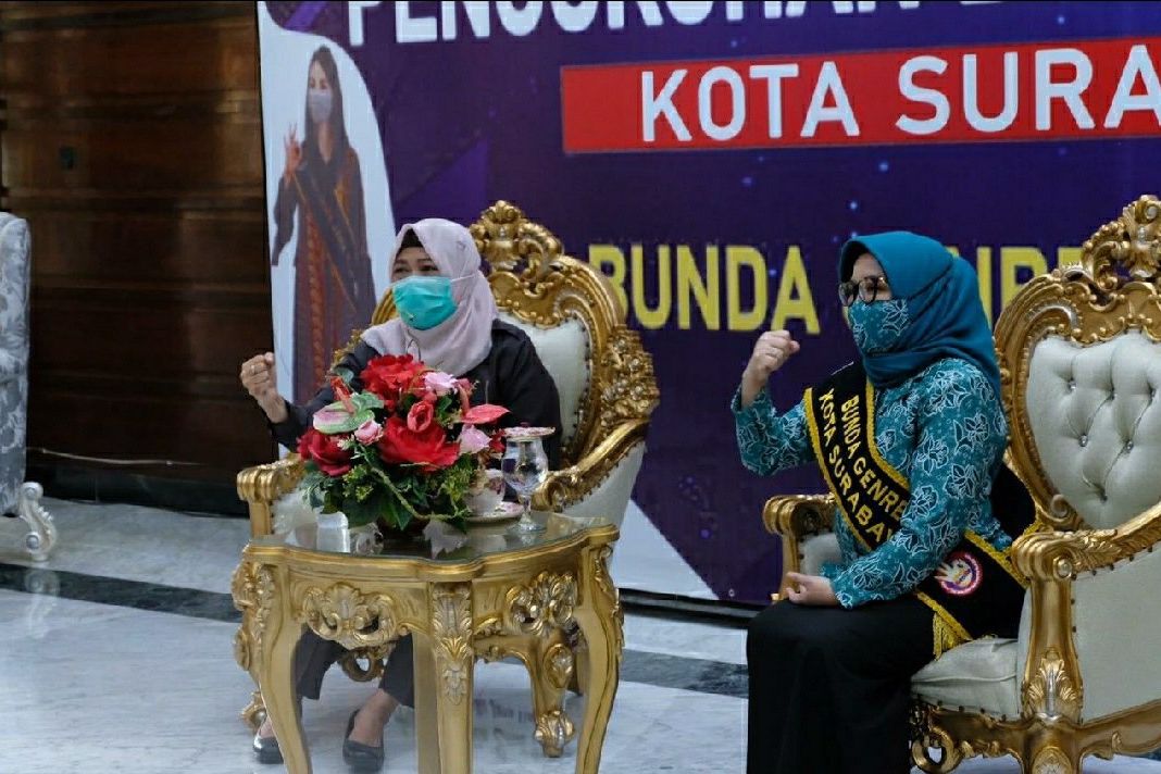 Ketua Tim Penggerak PKK Dikukuhkan sebagai Bunda Genre Surabaya
