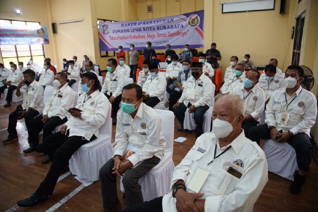 Gelar Raker, Forkom LPMK Siap Bersinergi Dukung Pembangunan Surabaya