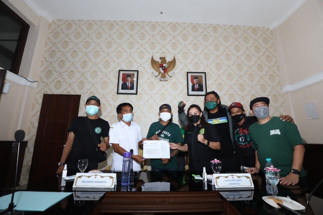 Pemkot, Manajemen Persebaya, dan Bonek Tandatangani Tujuh Kesepakatan