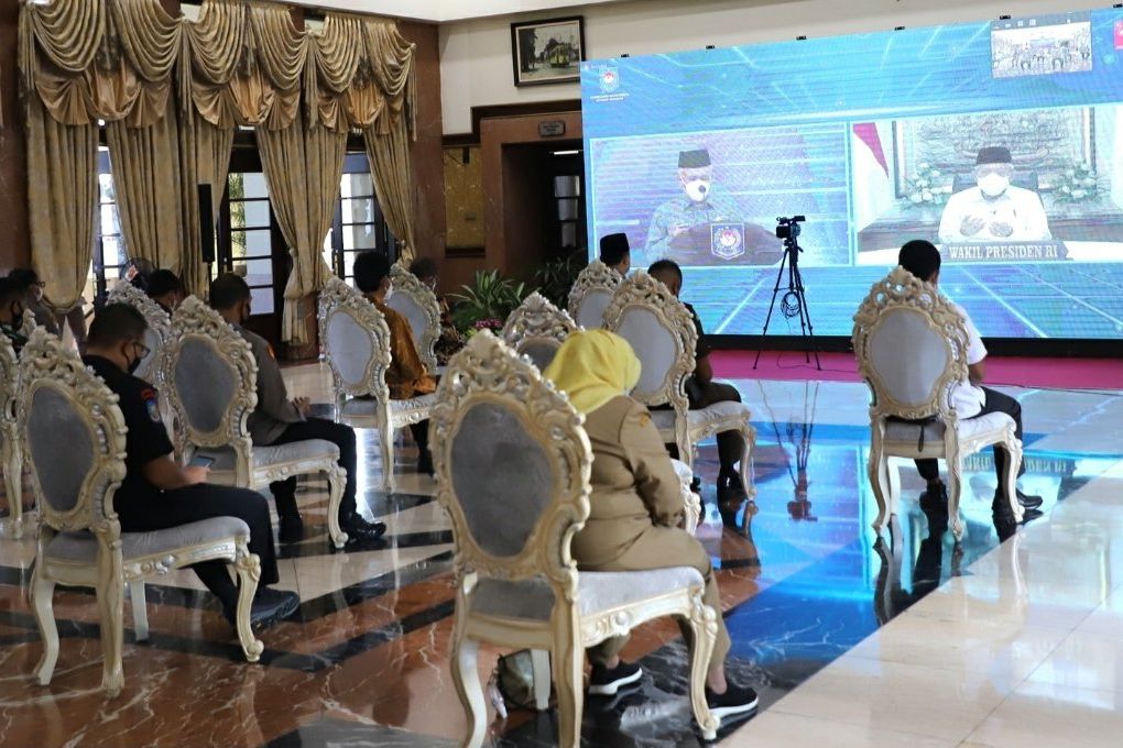Hari Otonomi Daerah XXV, Wapres RI : Kepala Daerah Harus Sukseskan Program Vaksinasi Covid-19