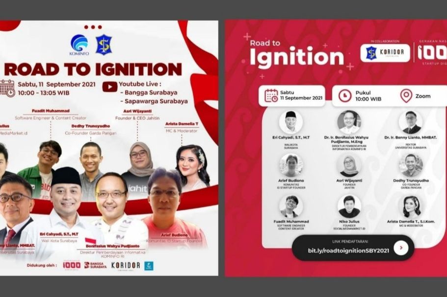 Gerakan Nasional 1.000 Startup Digital Tahun 2021 Hadir di Surabaya