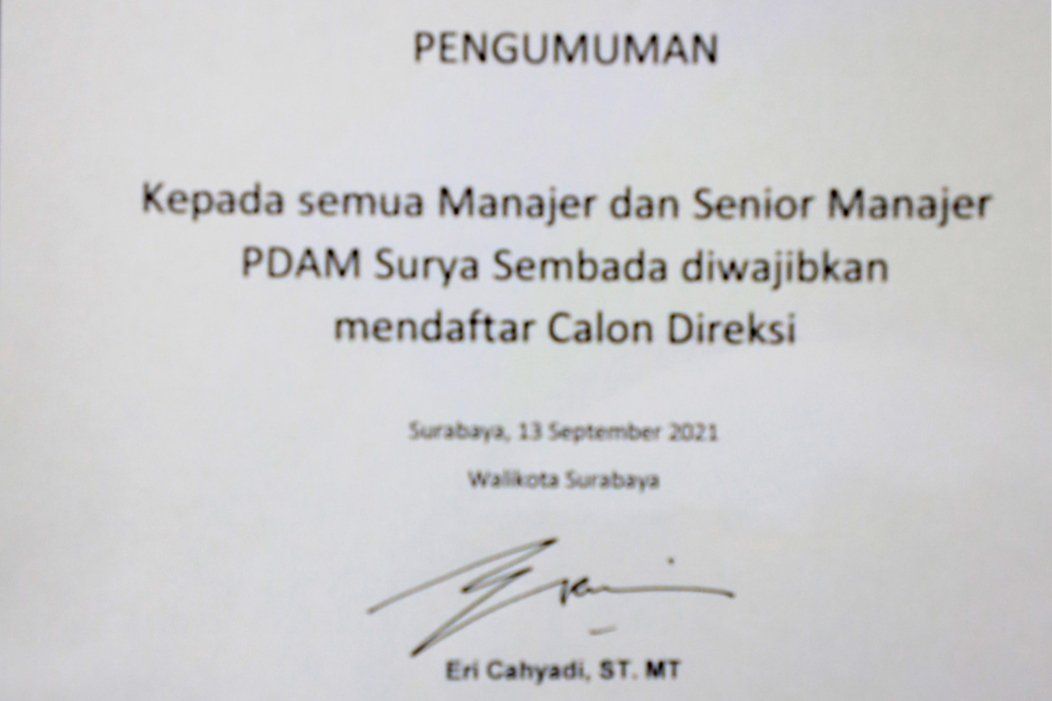 Pegawai PDAM yang Penuhi Persyaratan Wajib Ikut Seleksi Calon Direksi PDAM