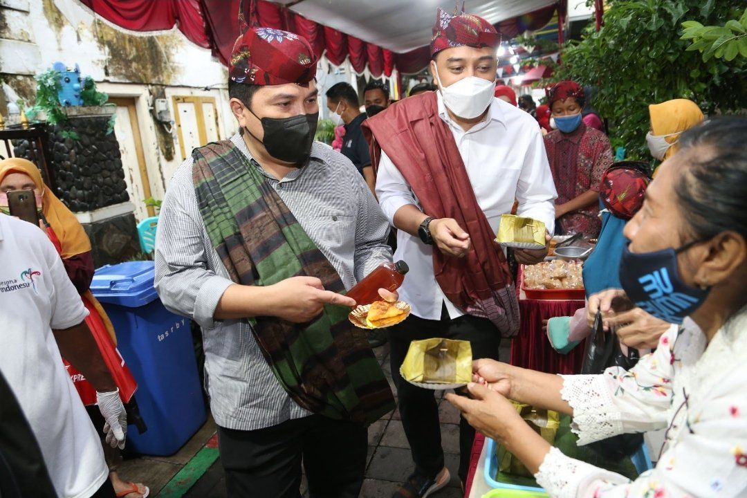 Menteri BUMN Bantu Transportasi Massal Wisata Kampung Lawas Maspati