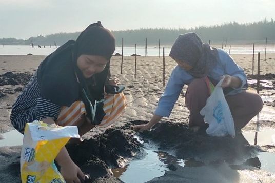 Asyiknya Berwisata sambil Berburu Kerang di Pantai Duta Probolinggo