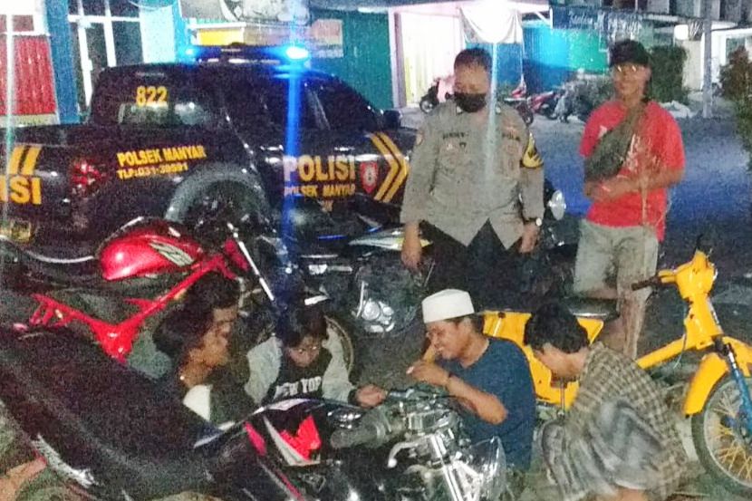 Cegah Kriminalitas, Polisi di Gresik Patroli Selama Ramadhan