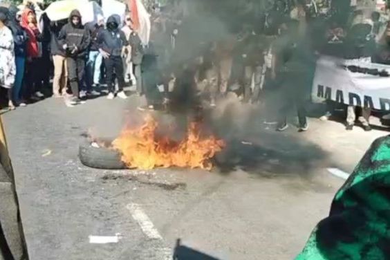 Kritik Pemerintah, BEM Se-Probolinggo Raya Blokade Jalur Pantura