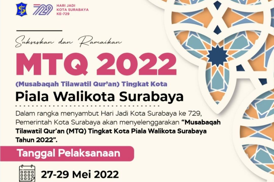 Vakum Sejak 2006, MTQ Piala Wali Kota Surabaya Siap Digelar